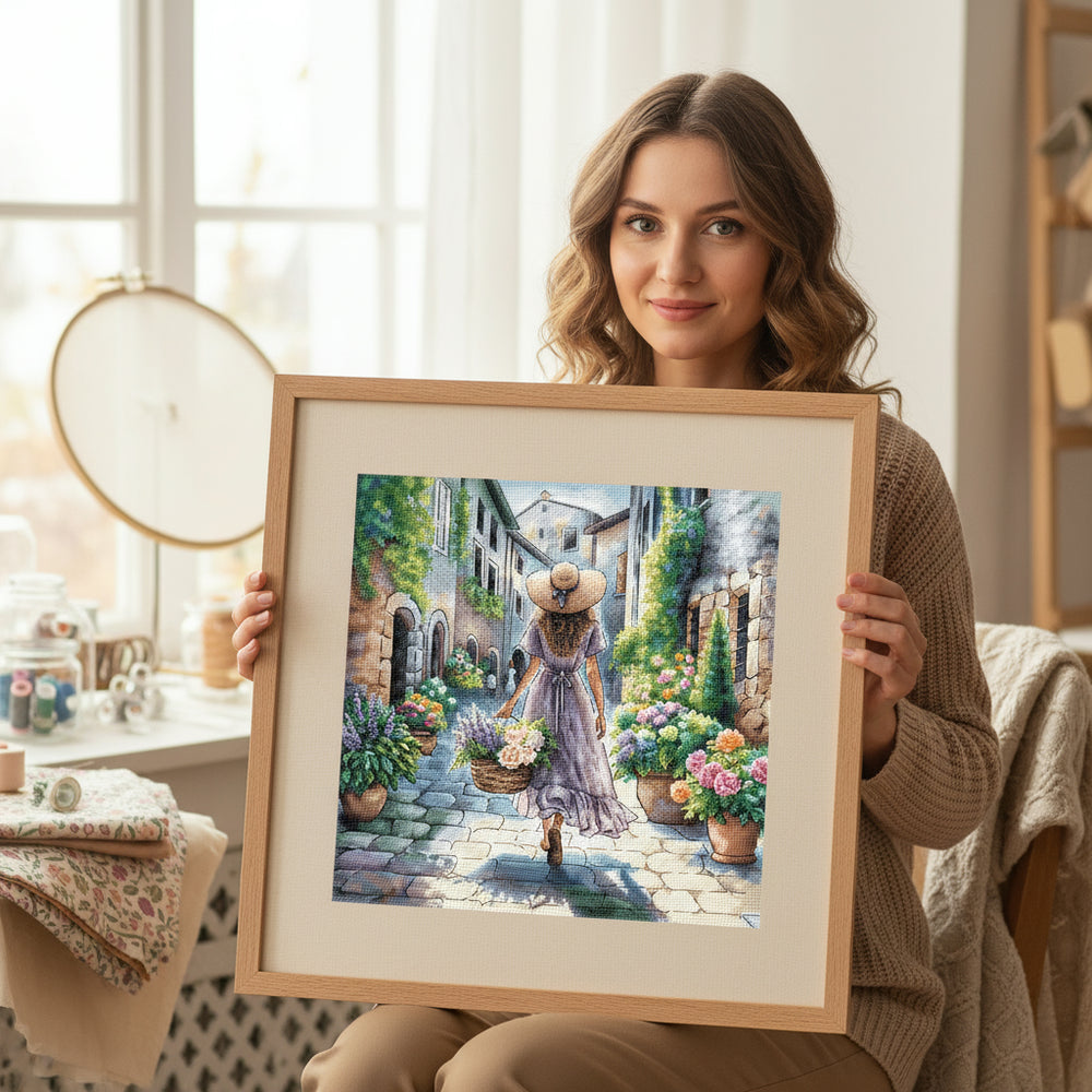 Kit au point de croix "L'arôme des fleurs" - AVA P110