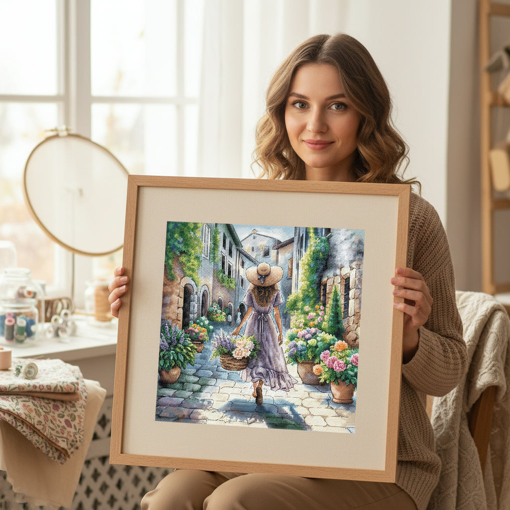 Kit au point de croix "L'arôme des fleurs" - AVA P110