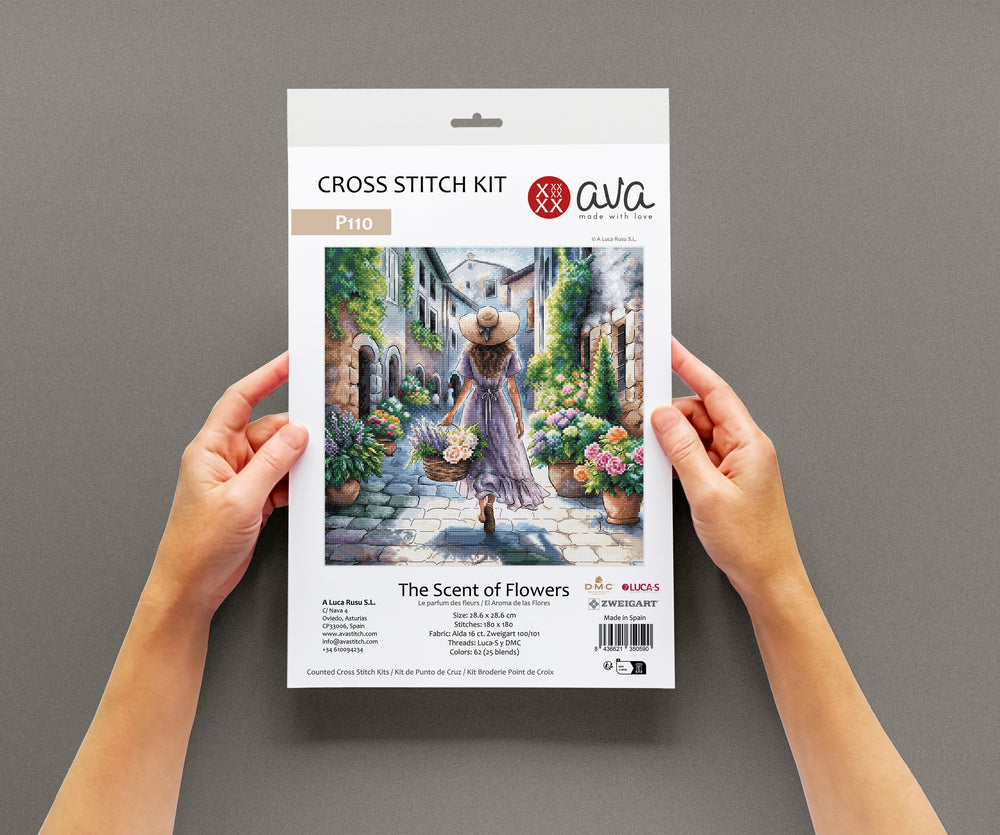 Kit au point de croix "L'arôme des fleurs" - AVA P110
