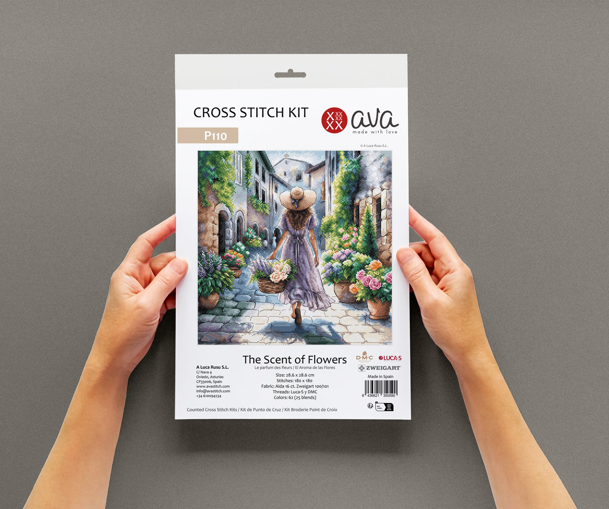 Kit au point de croix "L'arôme des fleurs" - AVA P110