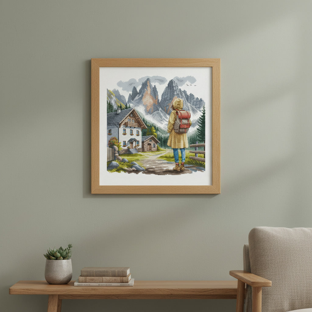 Cross Stitch Kit "Adventure in the Alps" - AVA Stitch P113