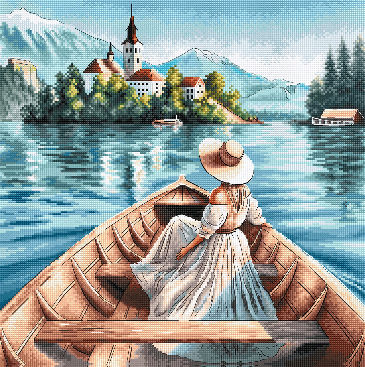 The Lady of Lake Bled - Kit de Punto de Cruz AVA P115