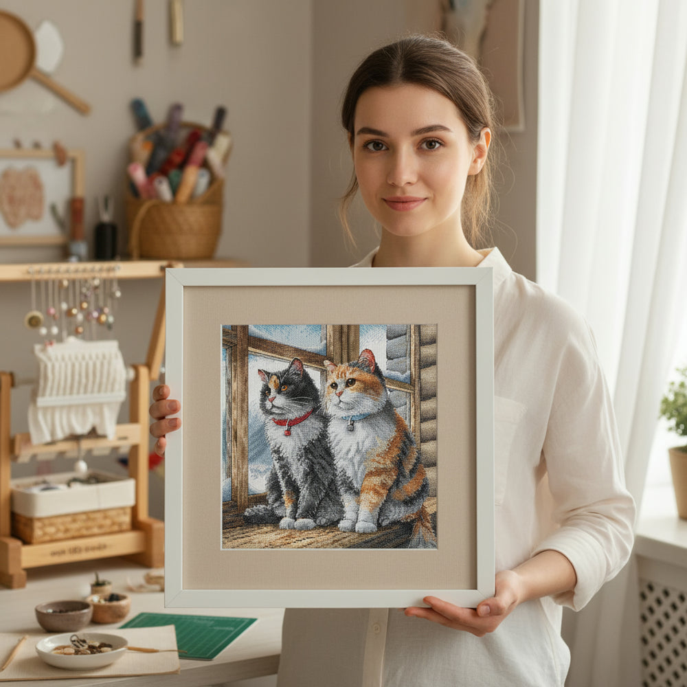 Kit de point de croix « Chaleur de la maison » - AVA P120