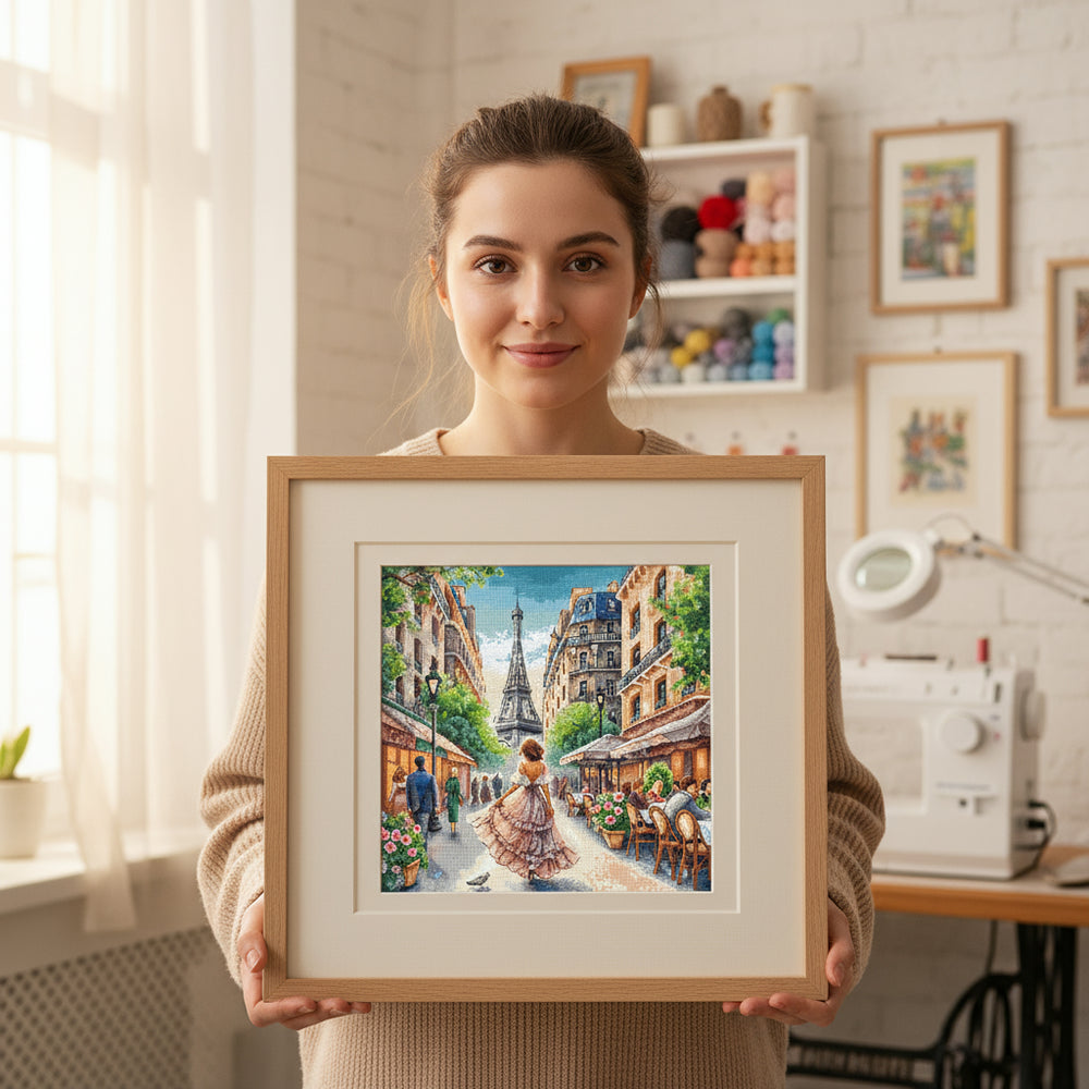Cross Stitch Kit "From Paris with Love" – AVA P126