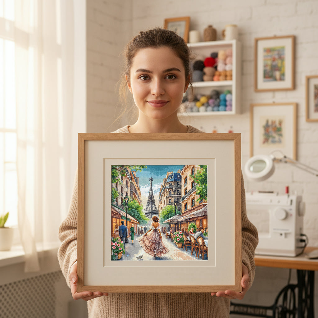 Cross Stitch Kit "From Paris with Love" – AVA P126