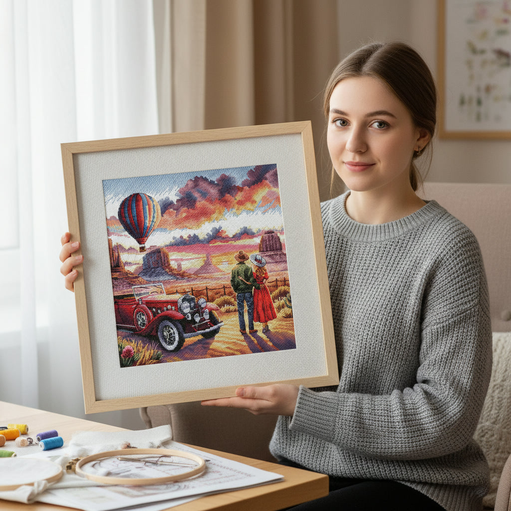 Kit de Punto de Cruz AVA P142 – A Romantic Trip