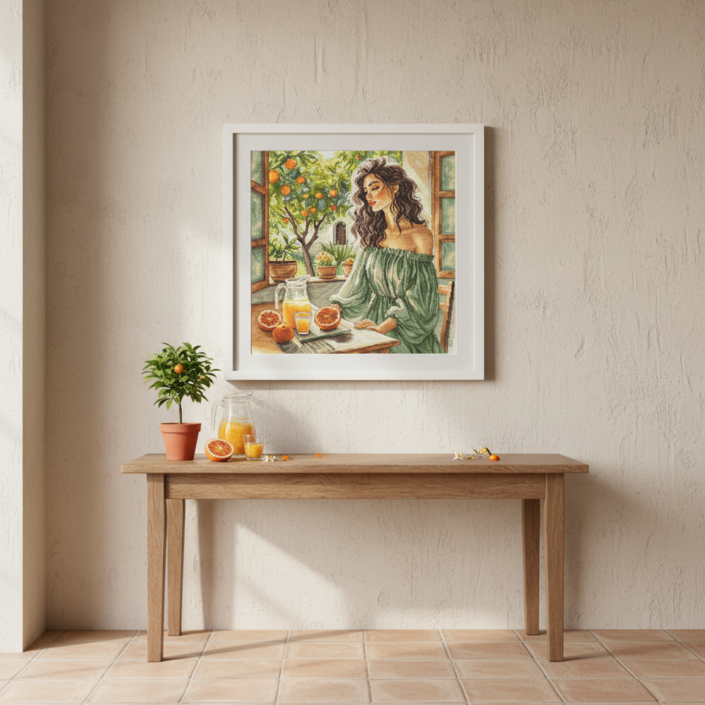 Kit de Punto de Cruz AVA P191 – Window to the Garden