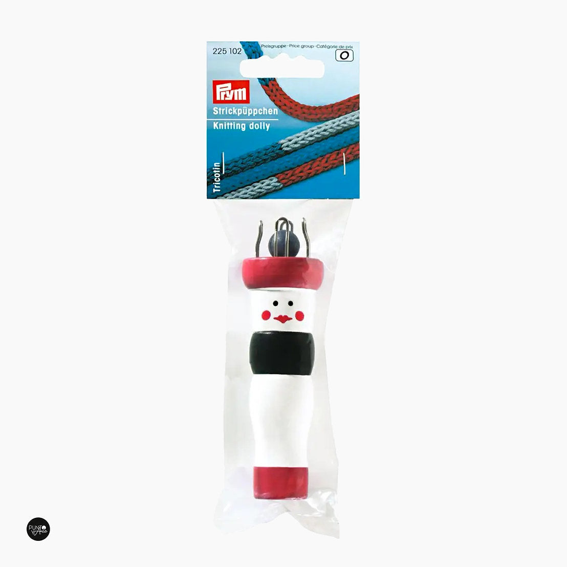 Aiguille à tricoter en bois Prym 225102 pour tisser des cordes et des cordons tubulaires