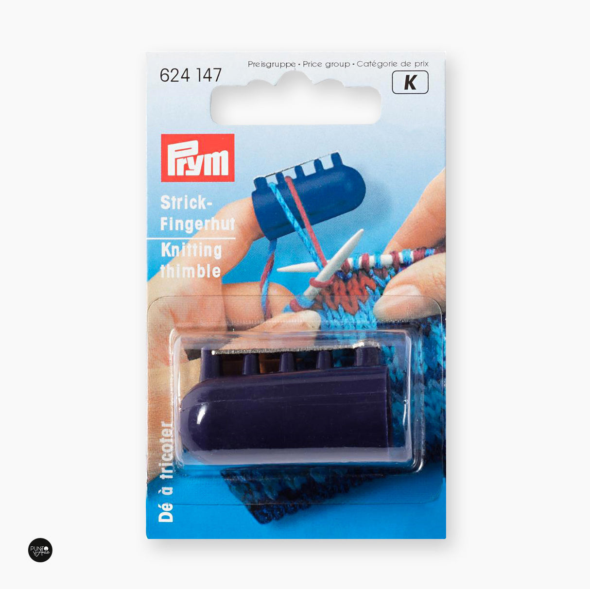 Prym Knitting Thimble with 4 Guides for Working with Multiple Strands 624147