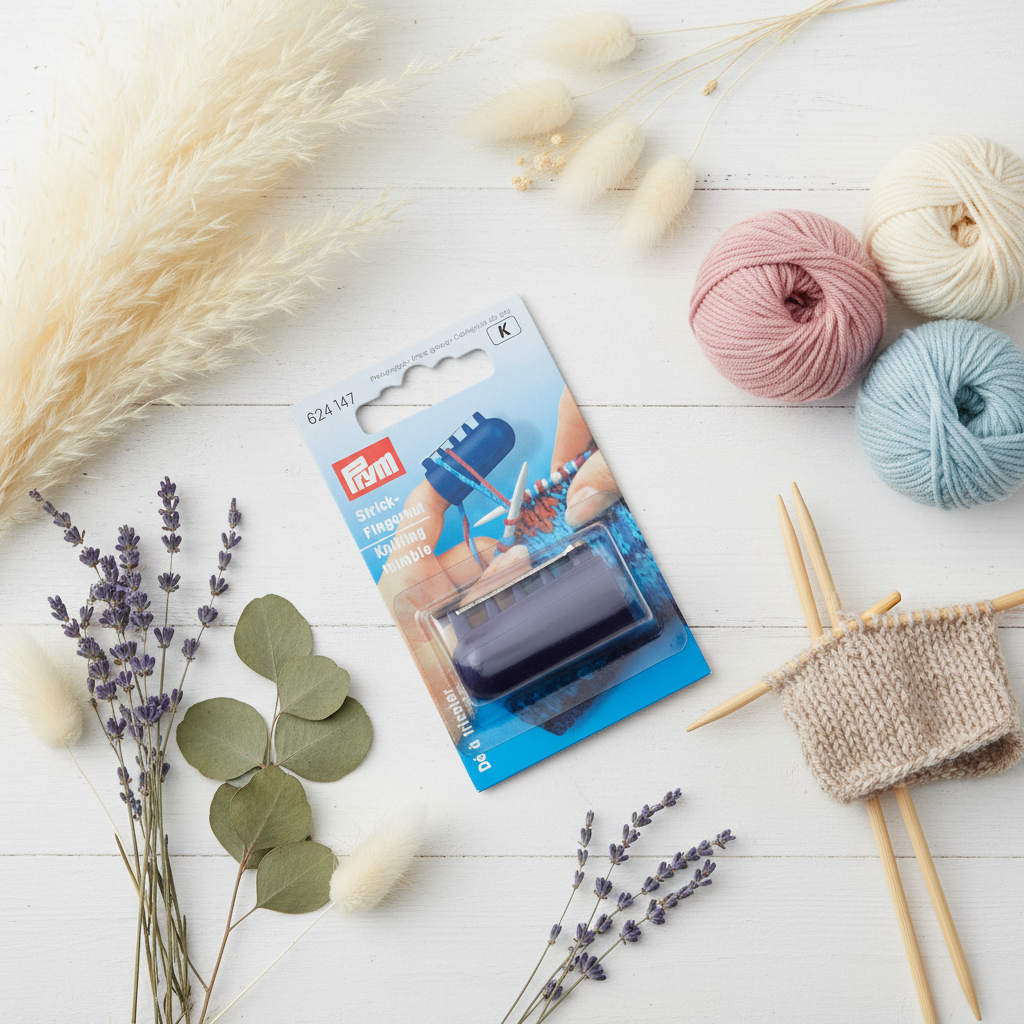 Prym Knitting Thimble with 4 Guides for Working with Multiple Strands 624147