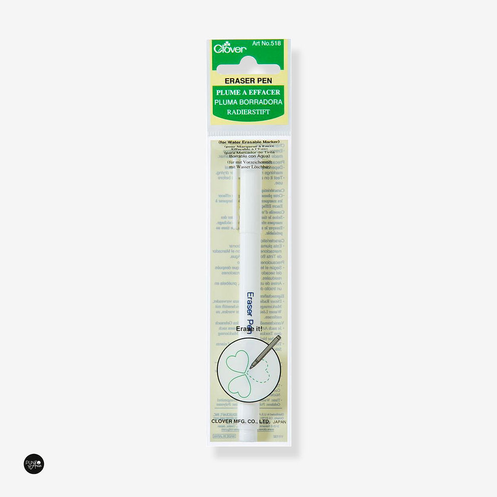Clover Eraser Pen 518 | Easily removes erasable ink marks