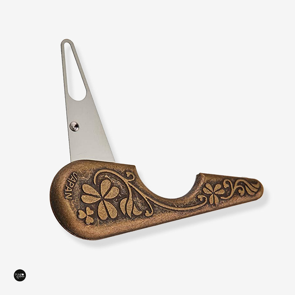 Ensartador de agujas Clover 3114 estilo antiguo vintage | Enhebrado fácil para lanas e hilos gruesos