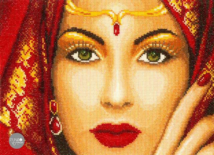 Belleza oriental - Lanarte - Kit de punto de cruz PN-0156937