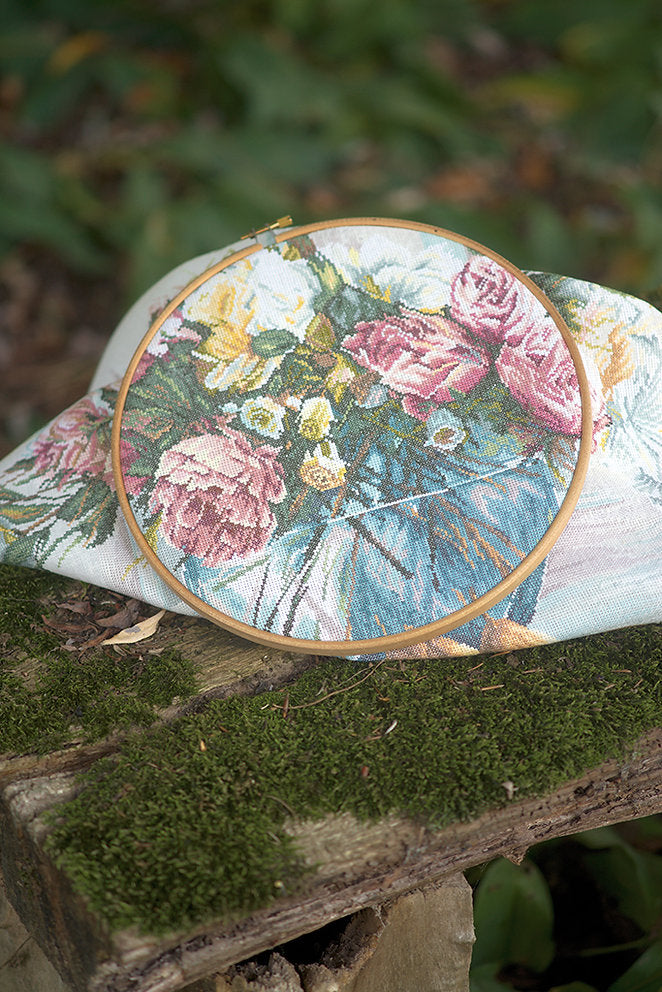 Flowers - Lanarte - Kit de punto de cruz PN-0162299