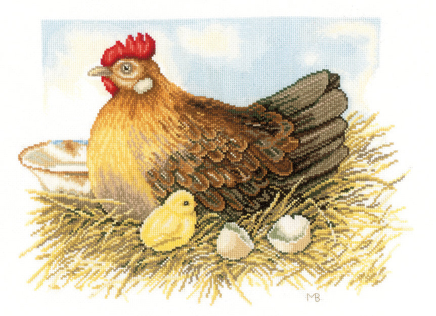MOTHER HEN - Lanarte - Kit de punto de cruz PN-0165381