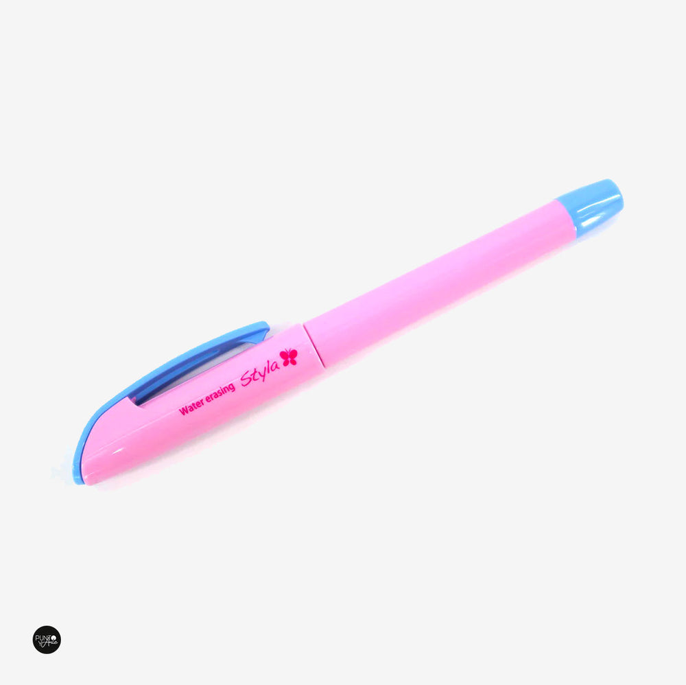 Blue Water Soluble Roller Ball Styla Fabric Marker - Sewline SLFAB50034