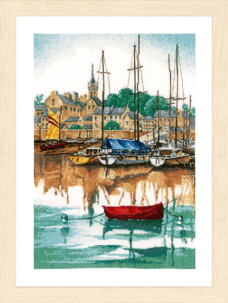 Amanecer en el puerto de yates - Lanarte - Kit de punto de cruz PN-0171005