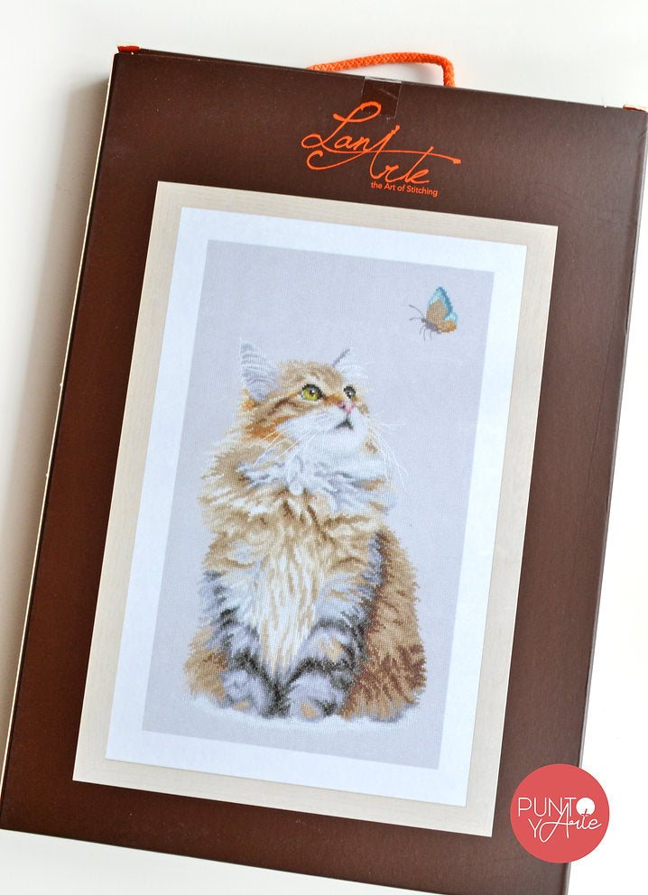 El Gato Del Bosque - Lanarte - Kit de punto de cruz PN-0171041