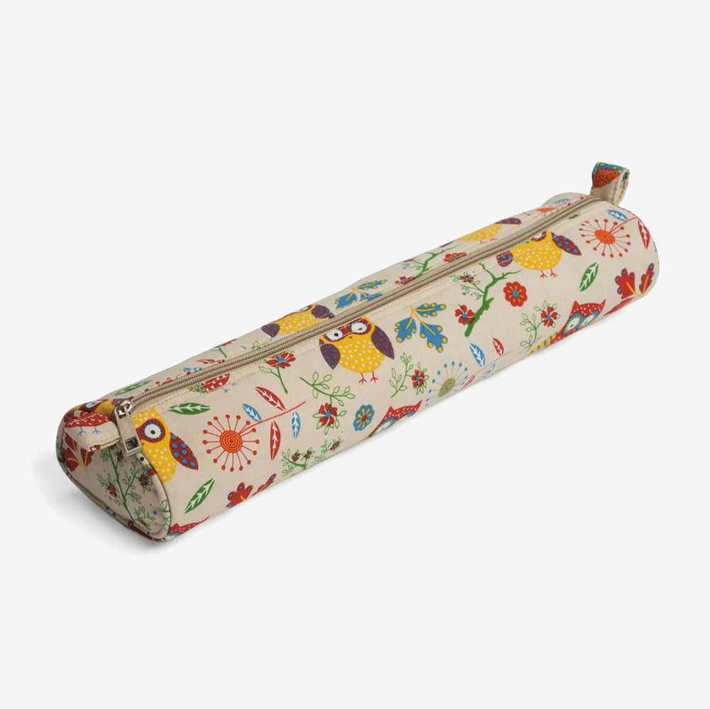 Hobby Gift Browny Nature & Owl Knitting Needle Case: Elegance and Organization