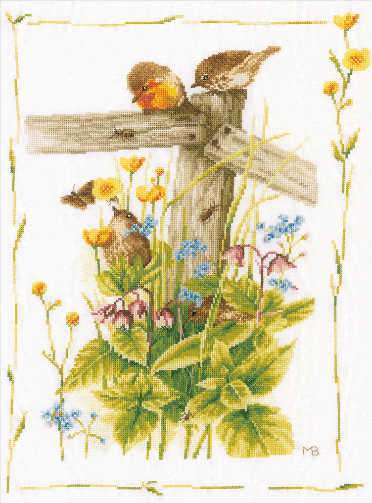 Cozy Garden Corner - Lanarte - Kit de punto de cruz PN-0180560