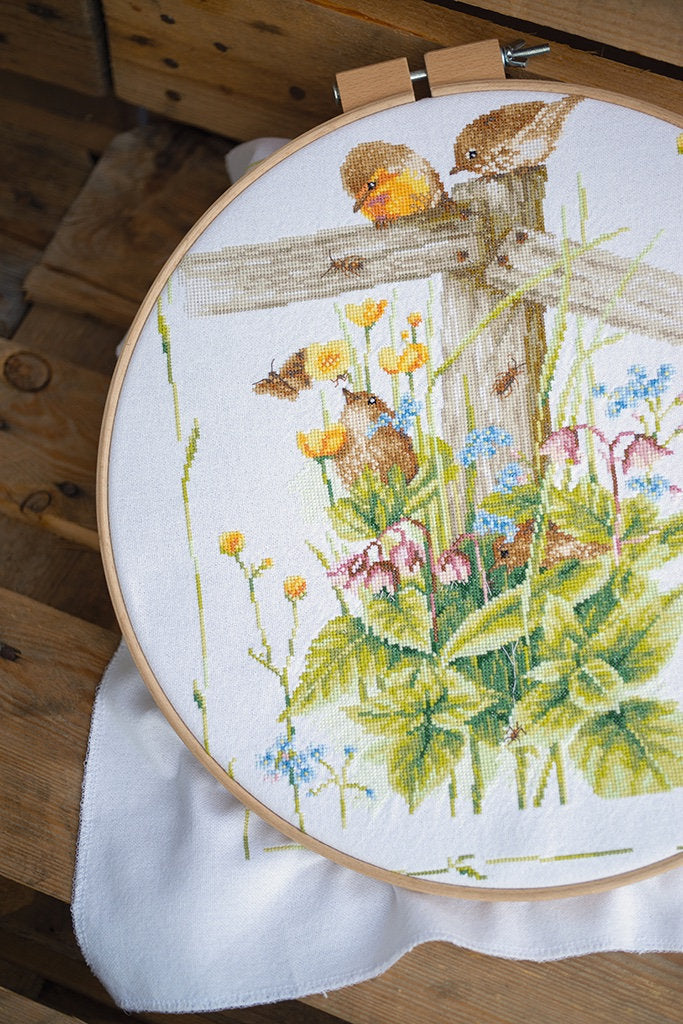 Cozy Garden Corner - Lanarte - Kit de punto de cruz PN-0180560