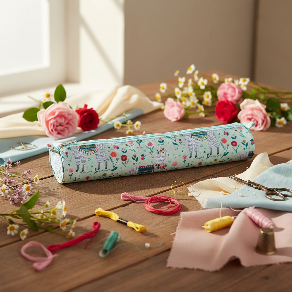 Porte-aiguille à tricoter. Pin Case Lama - Cadeau de loisir