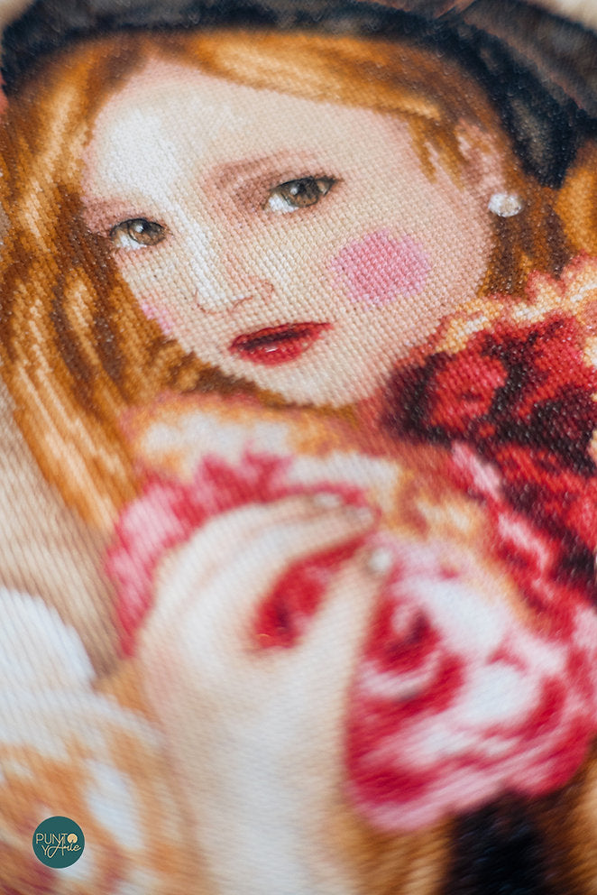 Kit de Punto de Cruz 'Hold Roses' de Lanarte - PN-0186060
