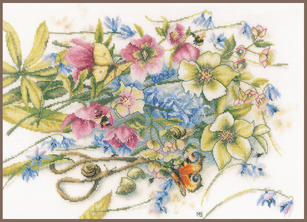 Rassemblement autour de l'hellébore - Lanarte - Kit de point de croix PN-0186136