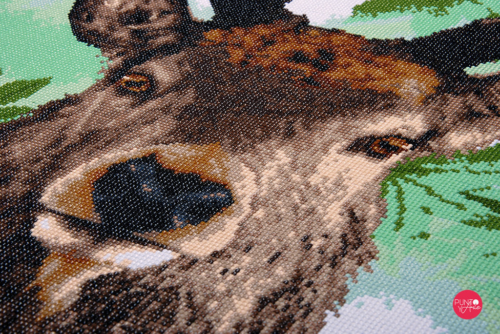 Ciervo orgulloso - Lanarte - Kit Punto Diamante PN-0189502