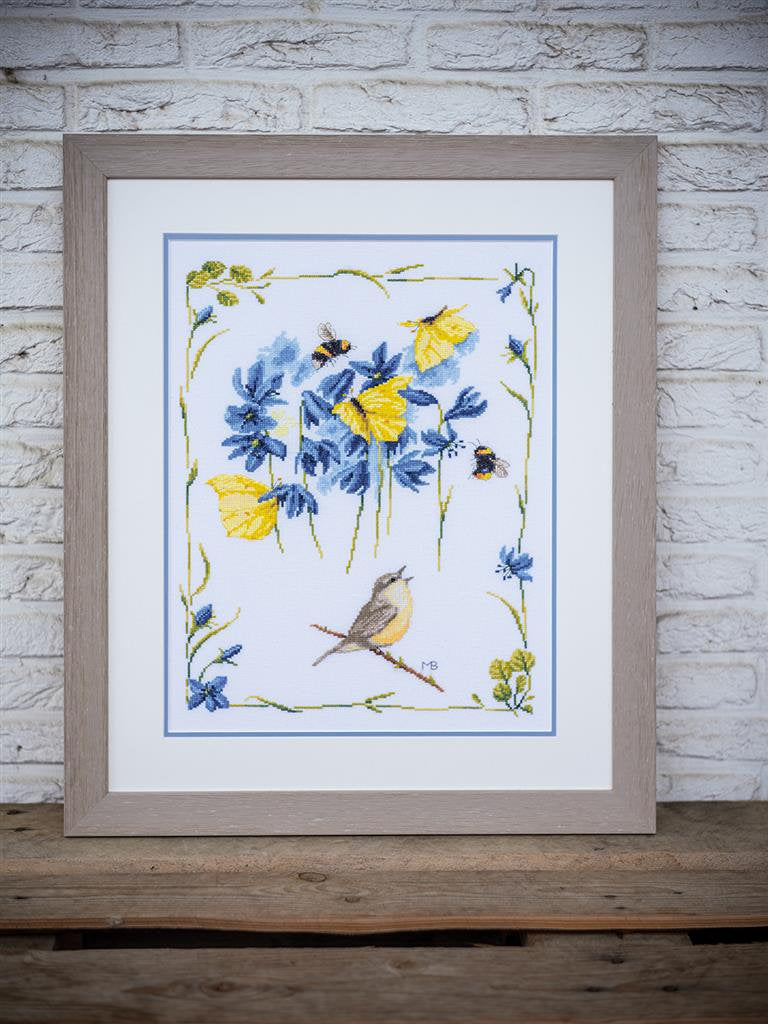 Chirping chiffchaff - Lanarte -  Kit de punto de cruz PN-0191926