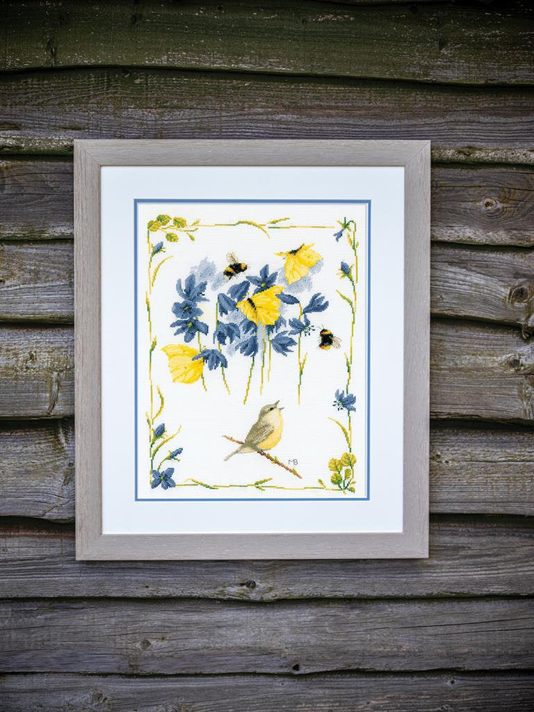 Chirping chiffchaff - Lanarte -  Kit de punto de cruz PN-0191926