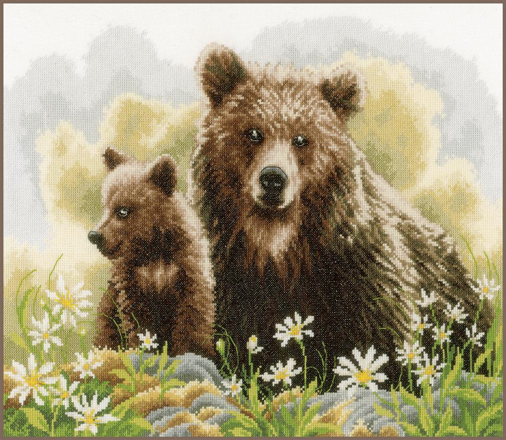 Bears in the woods - Lanarte - Kit de punto de cruz PN-0194788