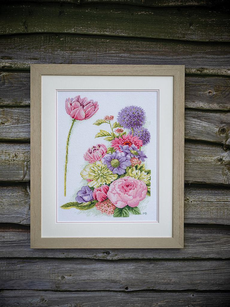 Floral cotton candy - Lanarte - Kit de punto de cruz