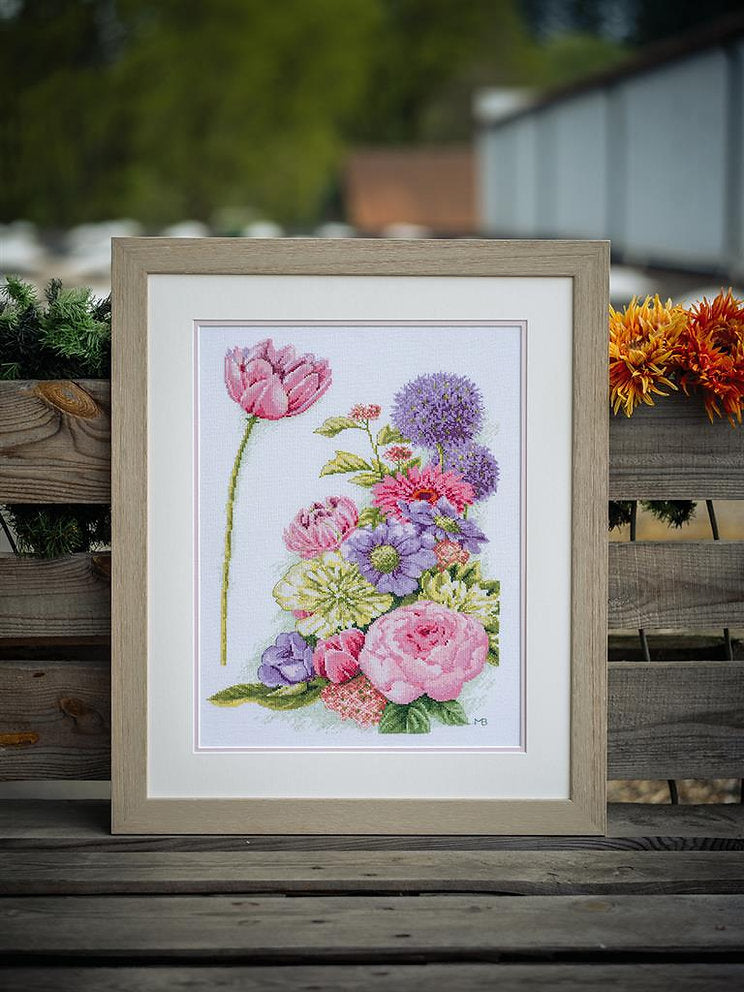 Floral cotton candy - Lanarte - Kit de punto de cruz