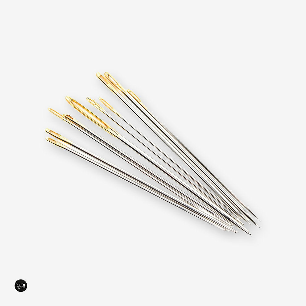 Agujas de Coser Surtidas Ojo Dorado - Hemline Gold  Nº 5, 7, 8, 19