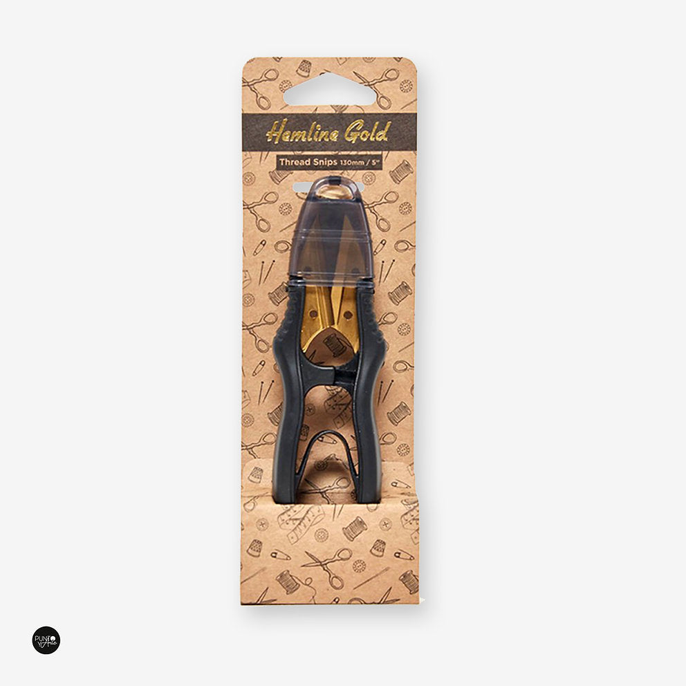 Cortahilos Negro 12,2 cm - Hemline Gold