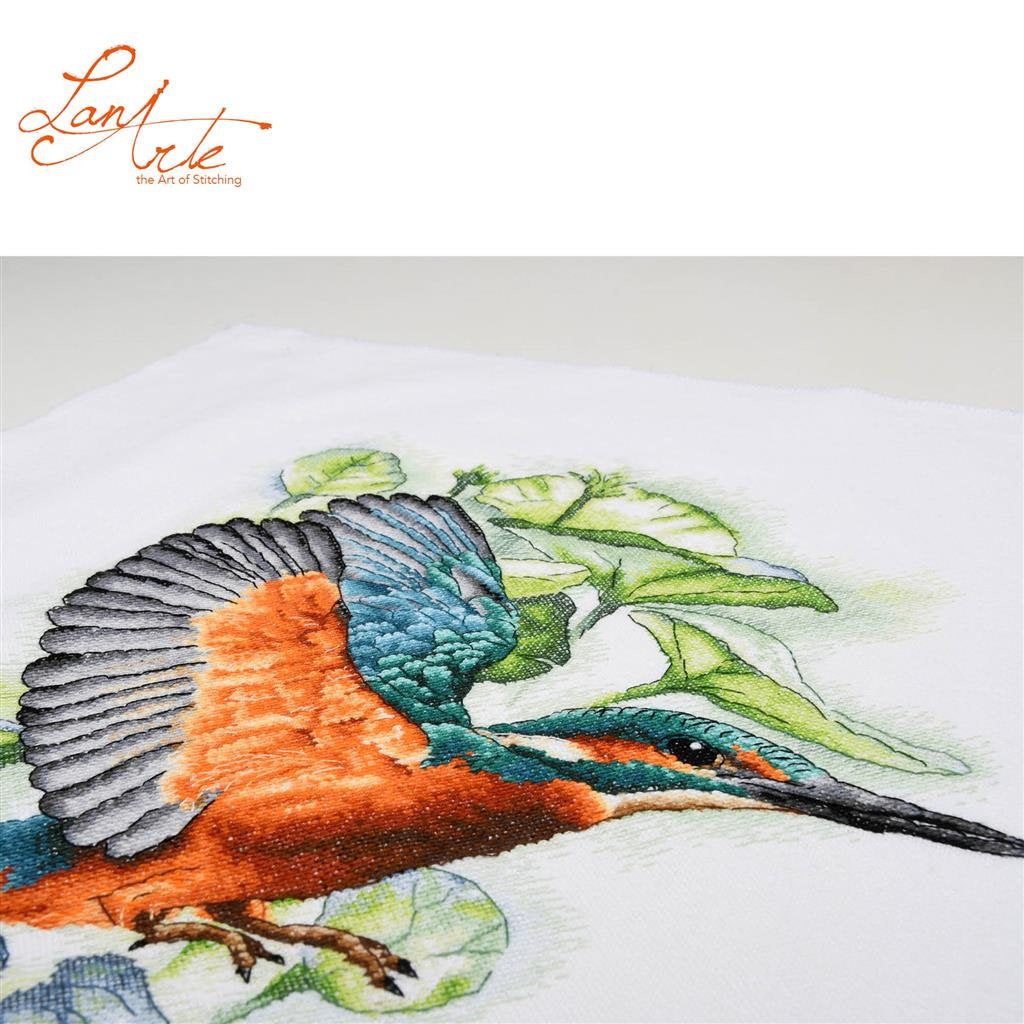 Kit de Punto de Cruz Flying Kingfisher - Lanarte