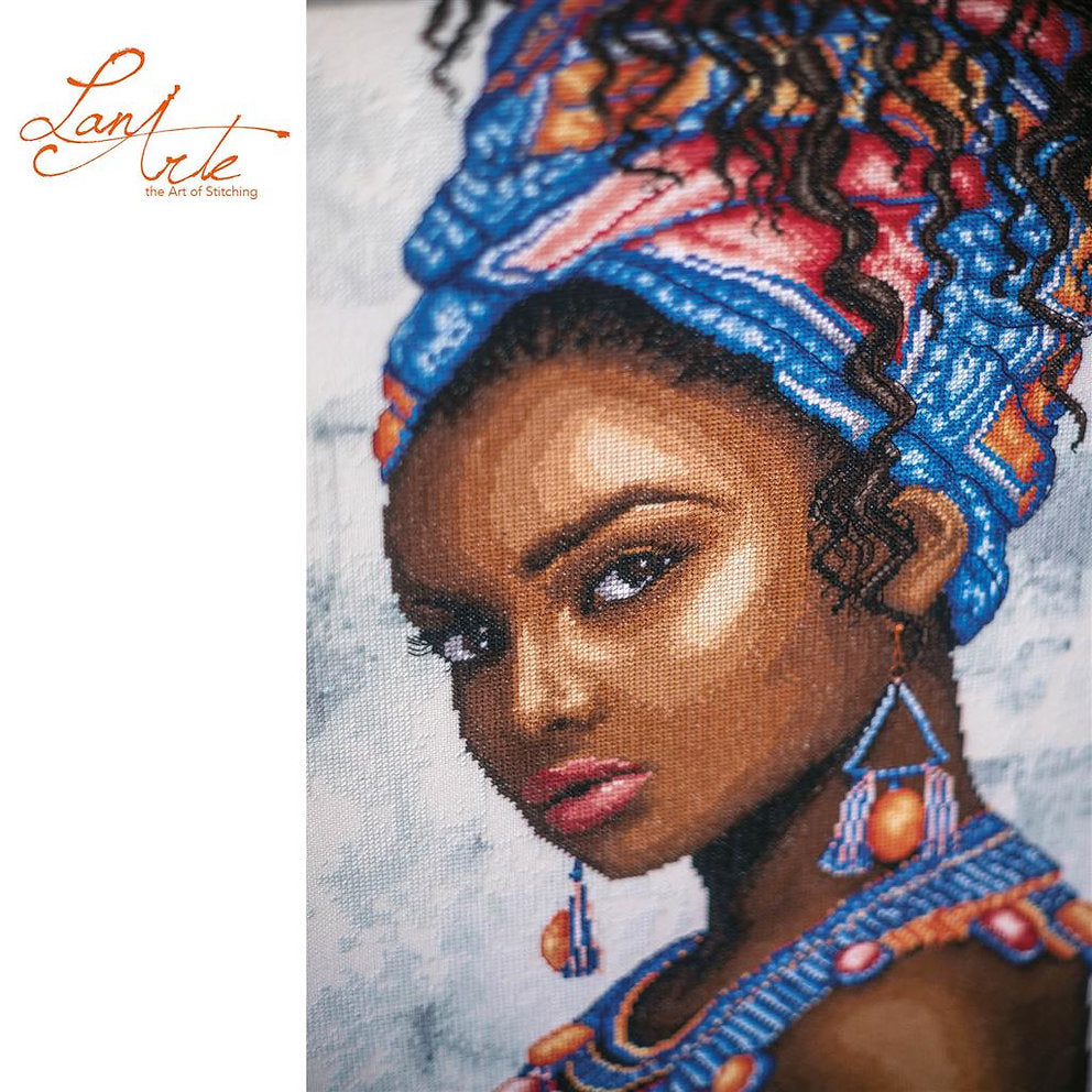 Kit de Punto de Cruz. Headscarf model - Lanarte PN-0200685