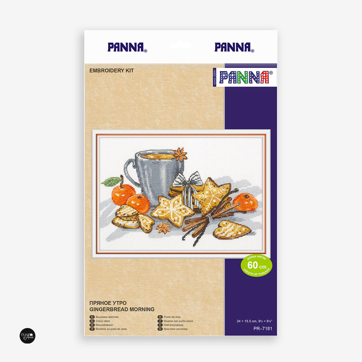 Biscuits au pain d'épice - Panna - Kit de point de croix PR-7181