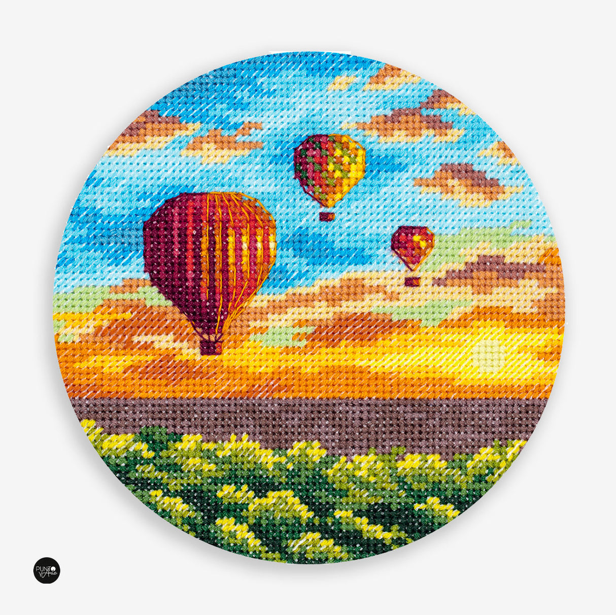 Globos de aire al atardecer - Panna - Kit de punto de cruz PS-7059