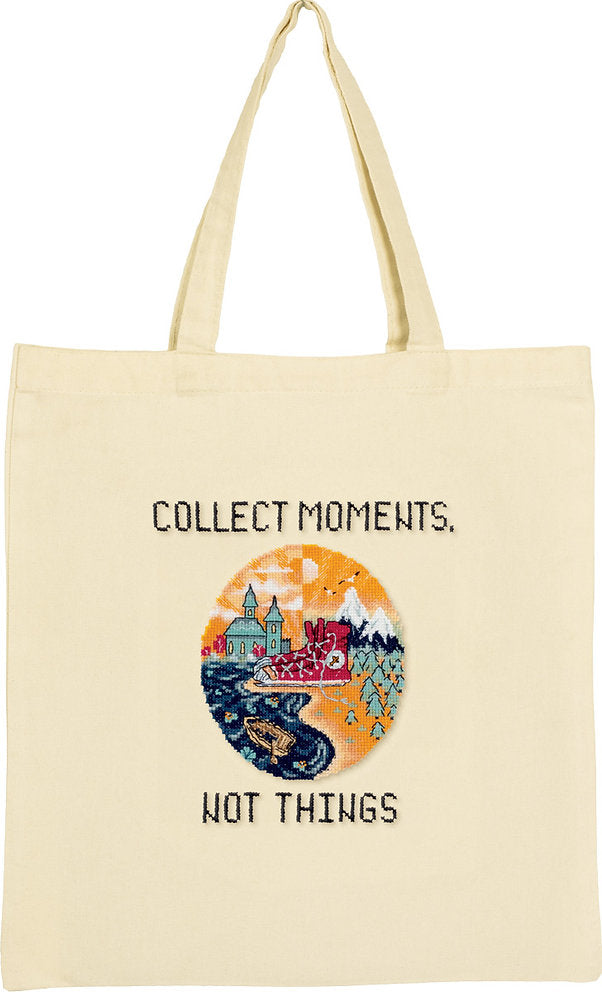 Collect Moments Not Things - PZ-7247 Panna - Kit de punto de cruz