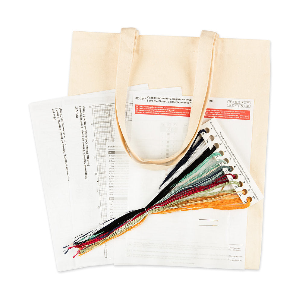 Collect Moments Not Things - PZ-7247 Panna - Kit de punto de cruz