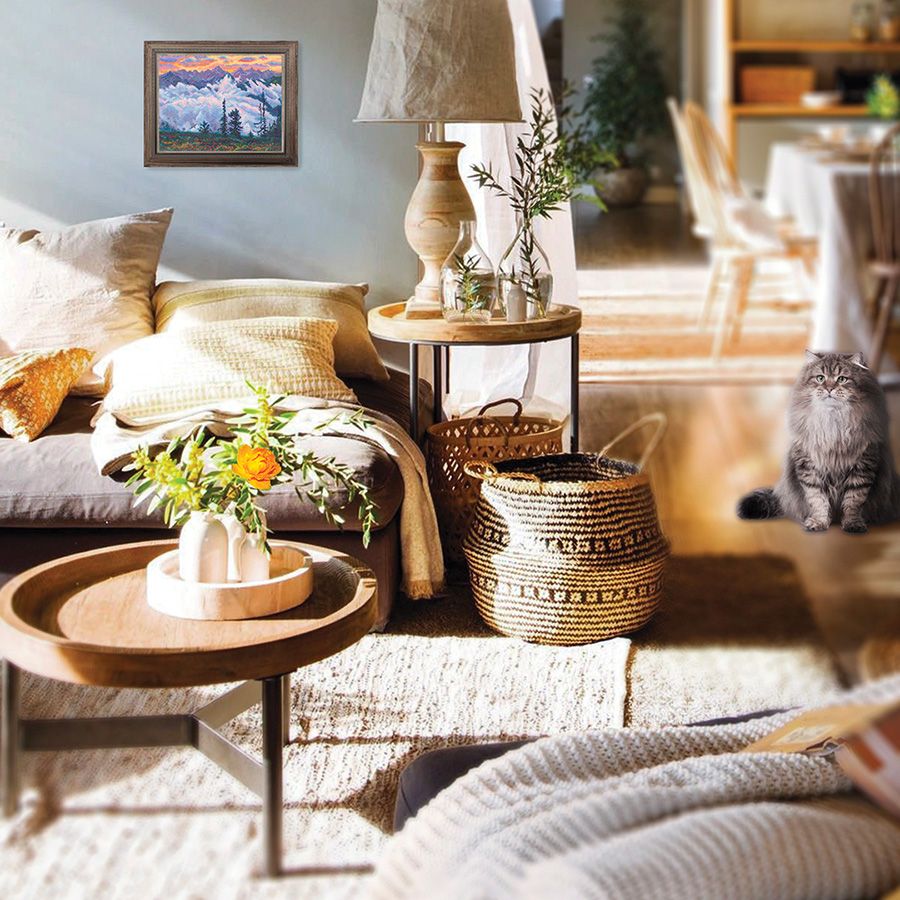 Kit de point de croix « Brouillard et coucher de soleil » - RTO M1018