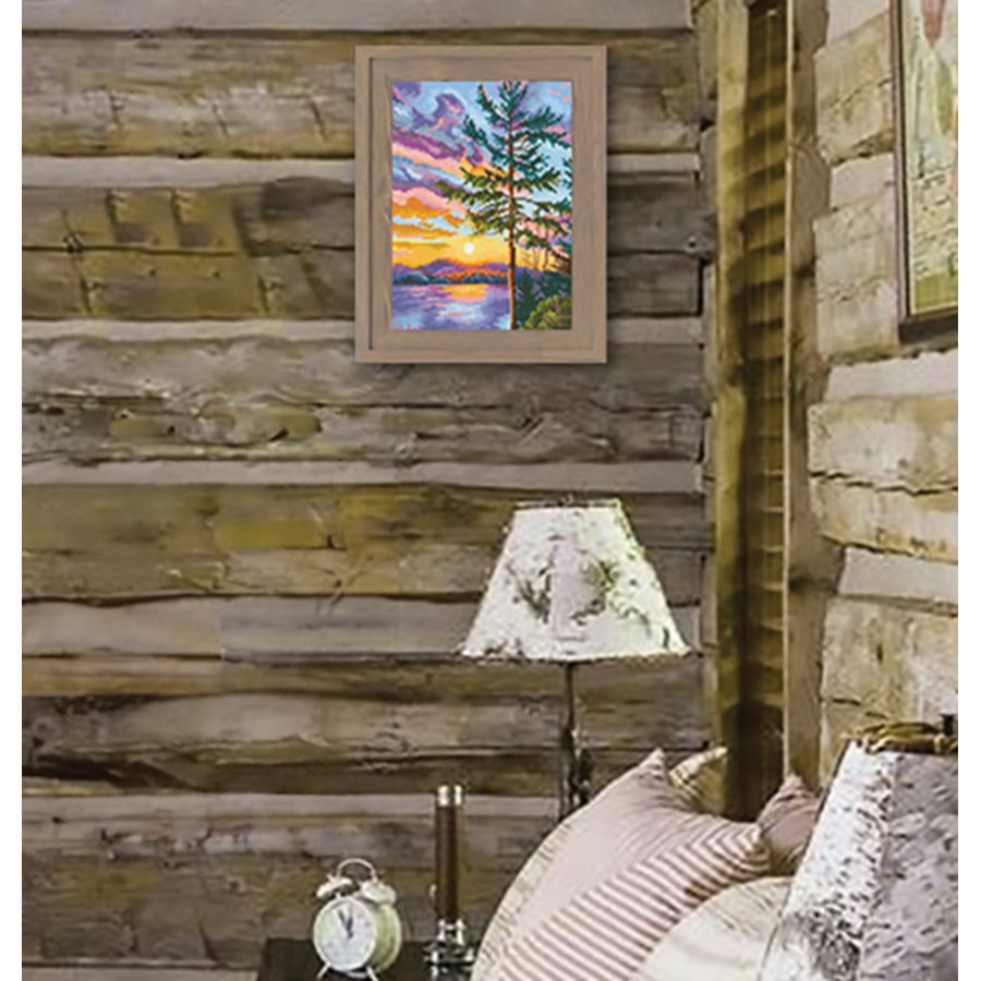 Kit de point de croix compté - Paysage coucher de soleil RTO M1021