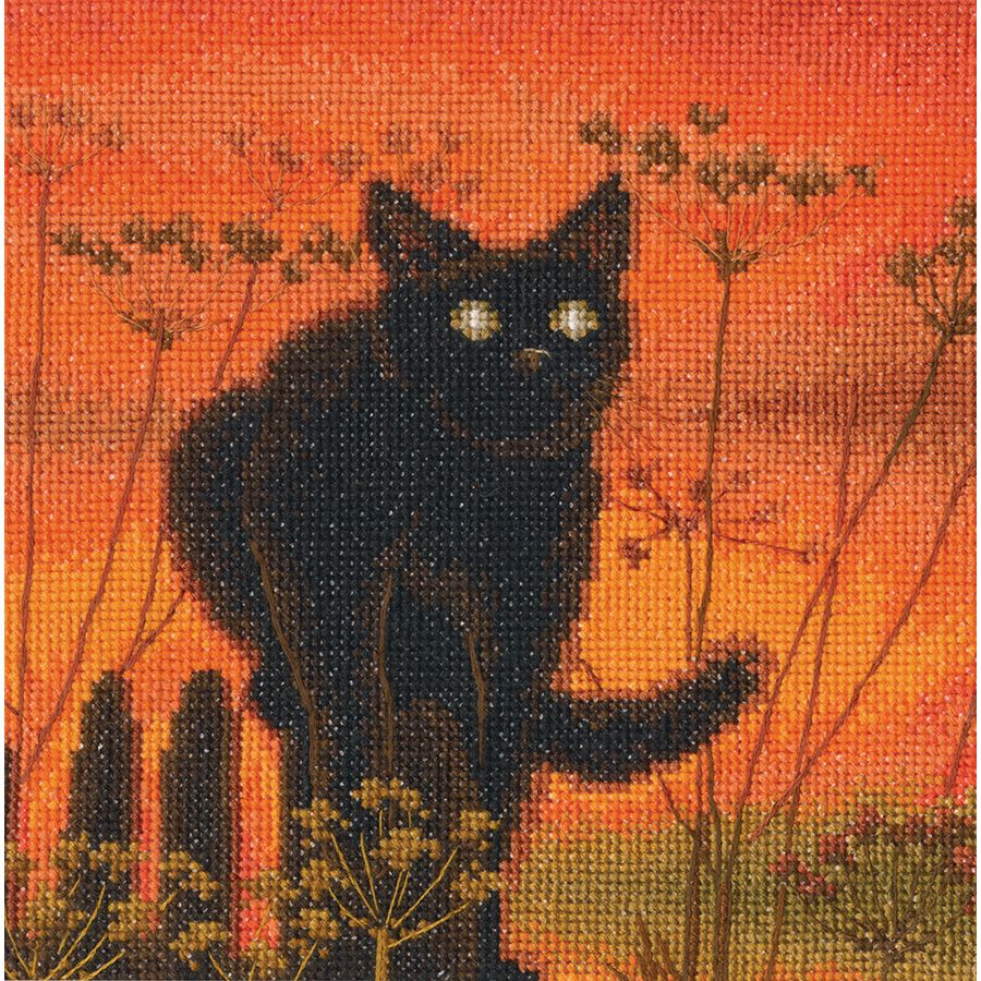 Kit de point de croix compté - Coucher de soleil du chat RTO M1024