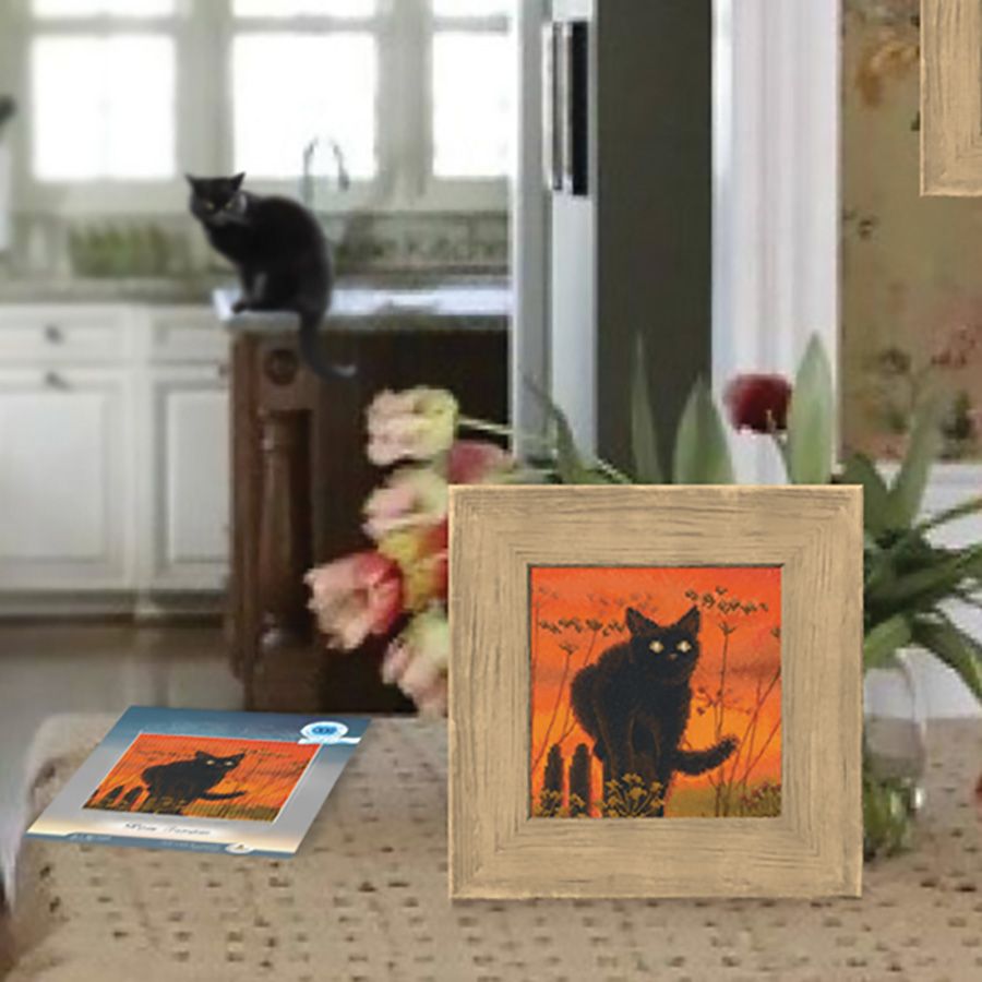 Kit de point de croix compté - Coucher de soleil du chat RTO M1024