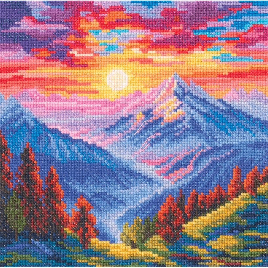 Kit de point de croix « Couleur du soleil » - RTO M1027