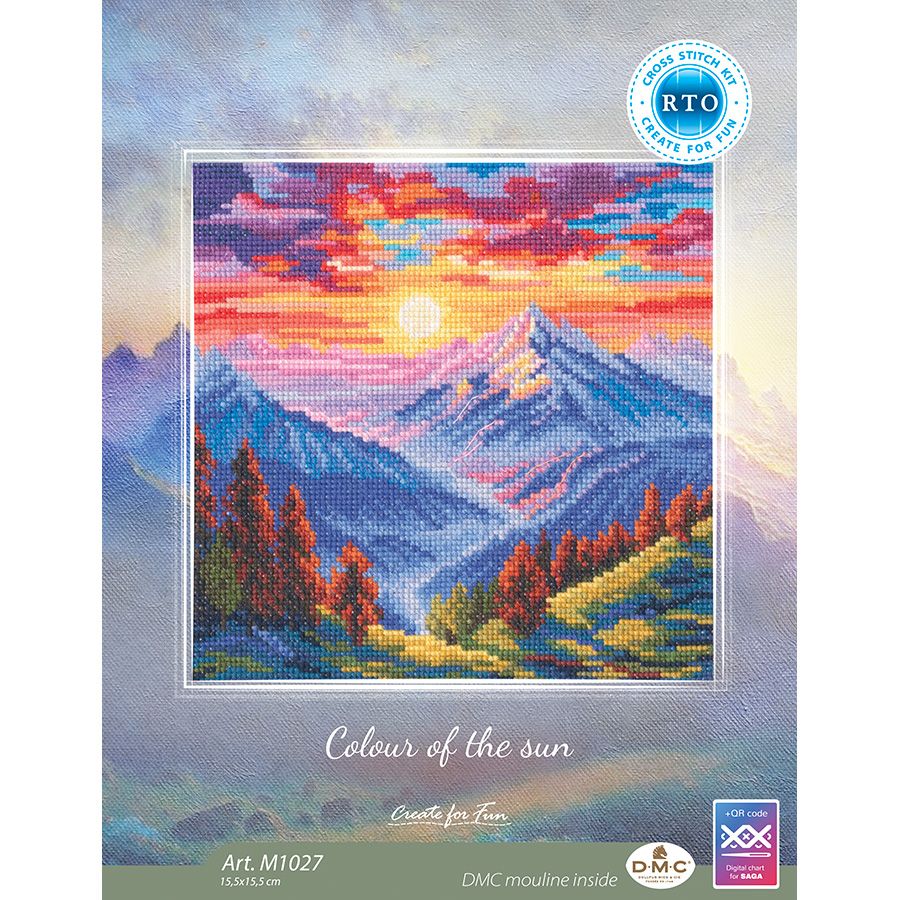 Kit de point de croix « Couleur du soleil » - RTO M1027