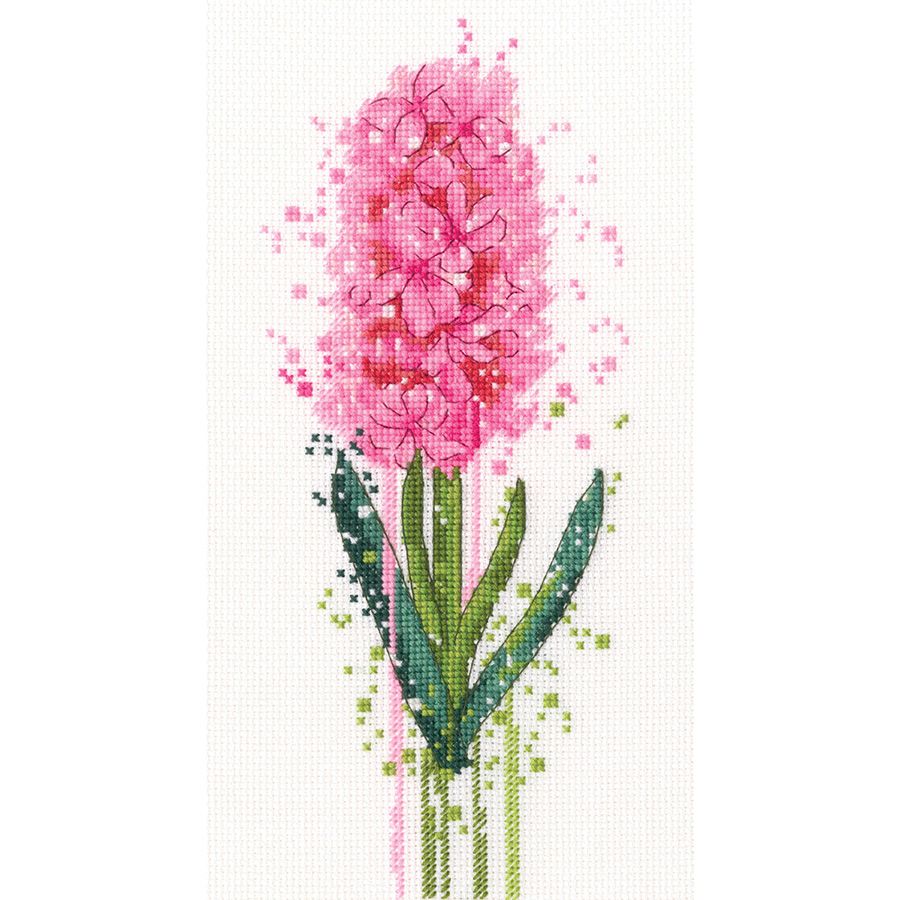 Counted Cross Stitch Kit - Hyacinth Watercolor RTO M1032
