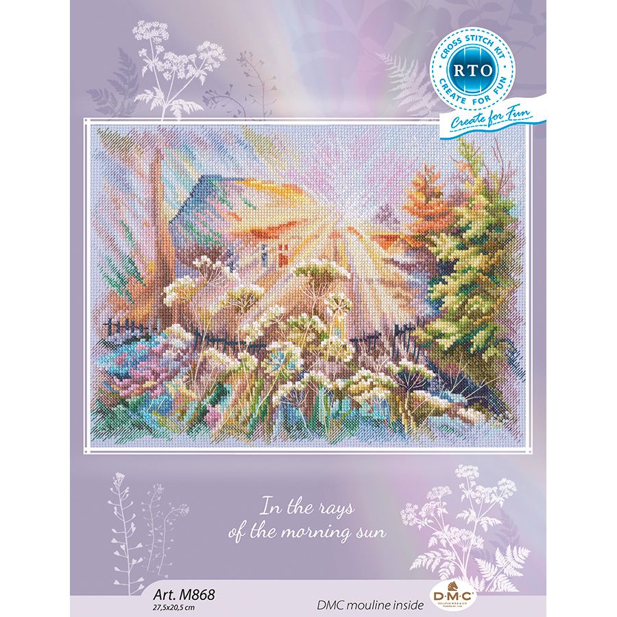 Kit de point de croix « Dans les rayons du soleil du matin » RTO M868